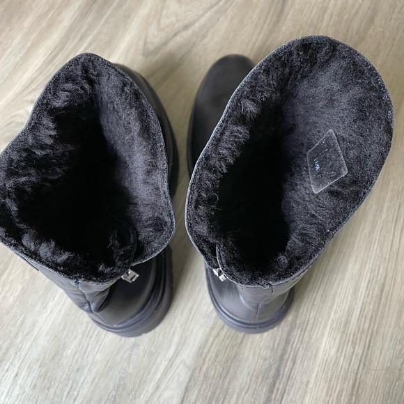 Avellini Leather, Shearling booty - Picture 8 of 9